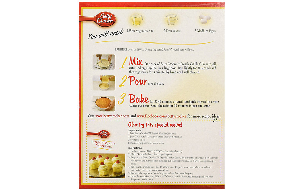 Betty Crocker French Vanilla Cake Mix Reviews Ingredients Recipes   1522237152 Betty Crocker French Vanilla Cake Mix Back 